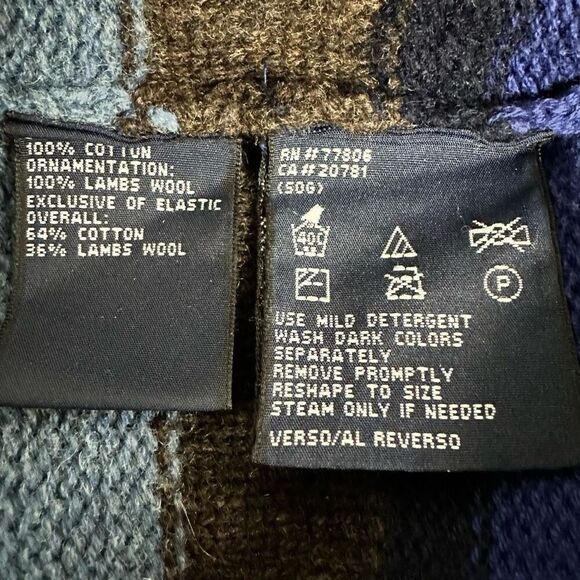 Tommy Hilfiger Men’s Striped Sweater Size Medium - Picture 5 of 5